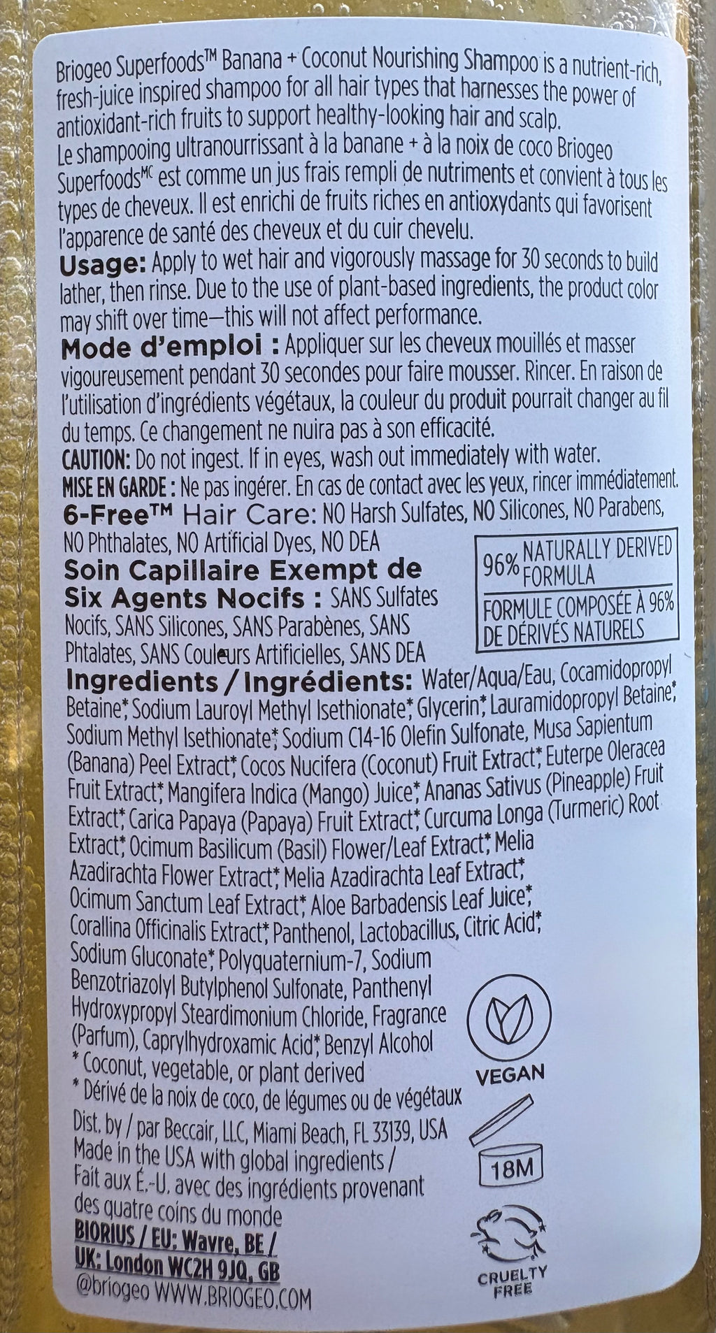 Briogeo Nourishing Superfood Shampoo